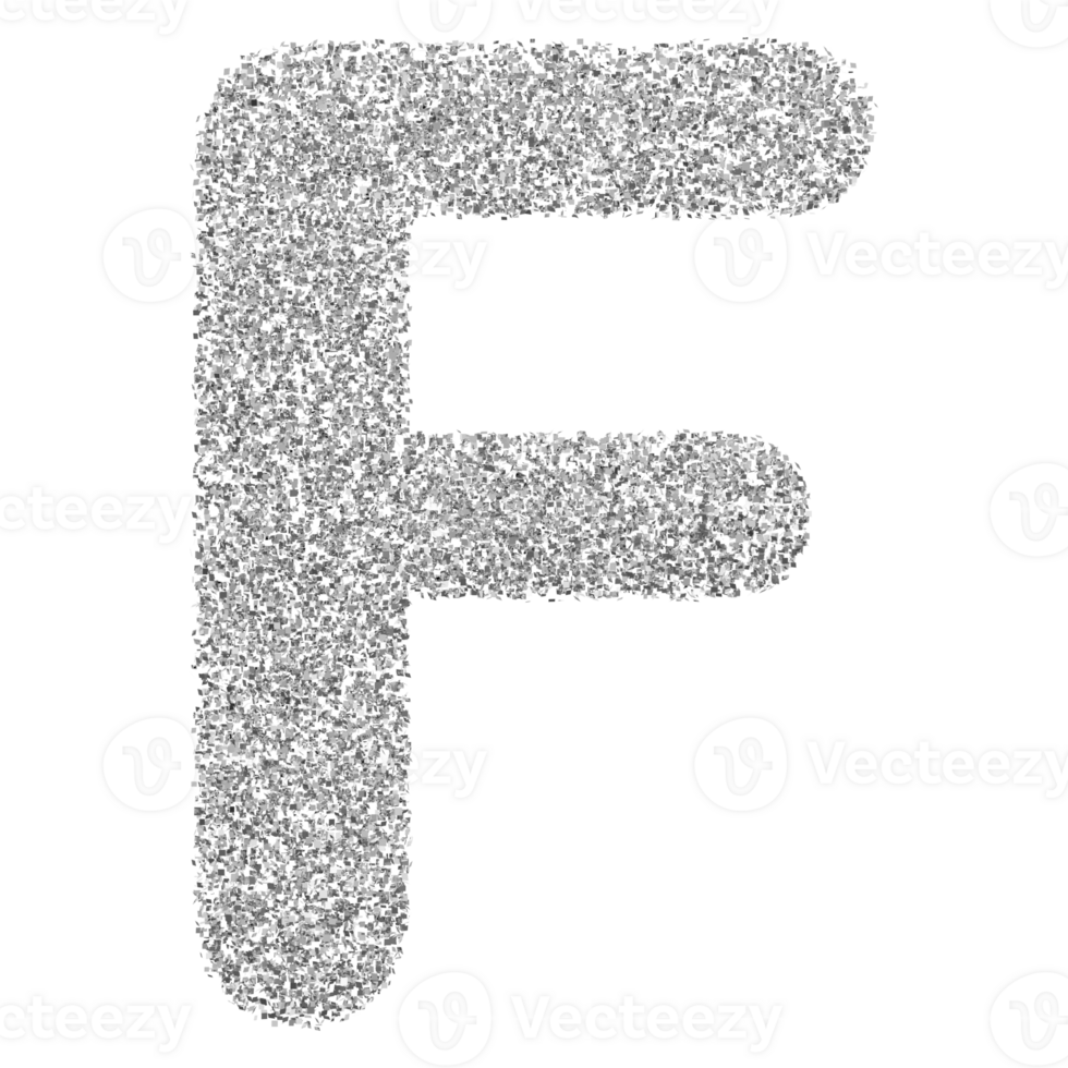 3D Font Letter F uppercase png