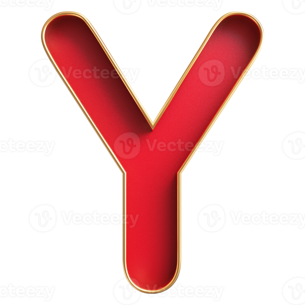 3D Font Letter Y uppercase png