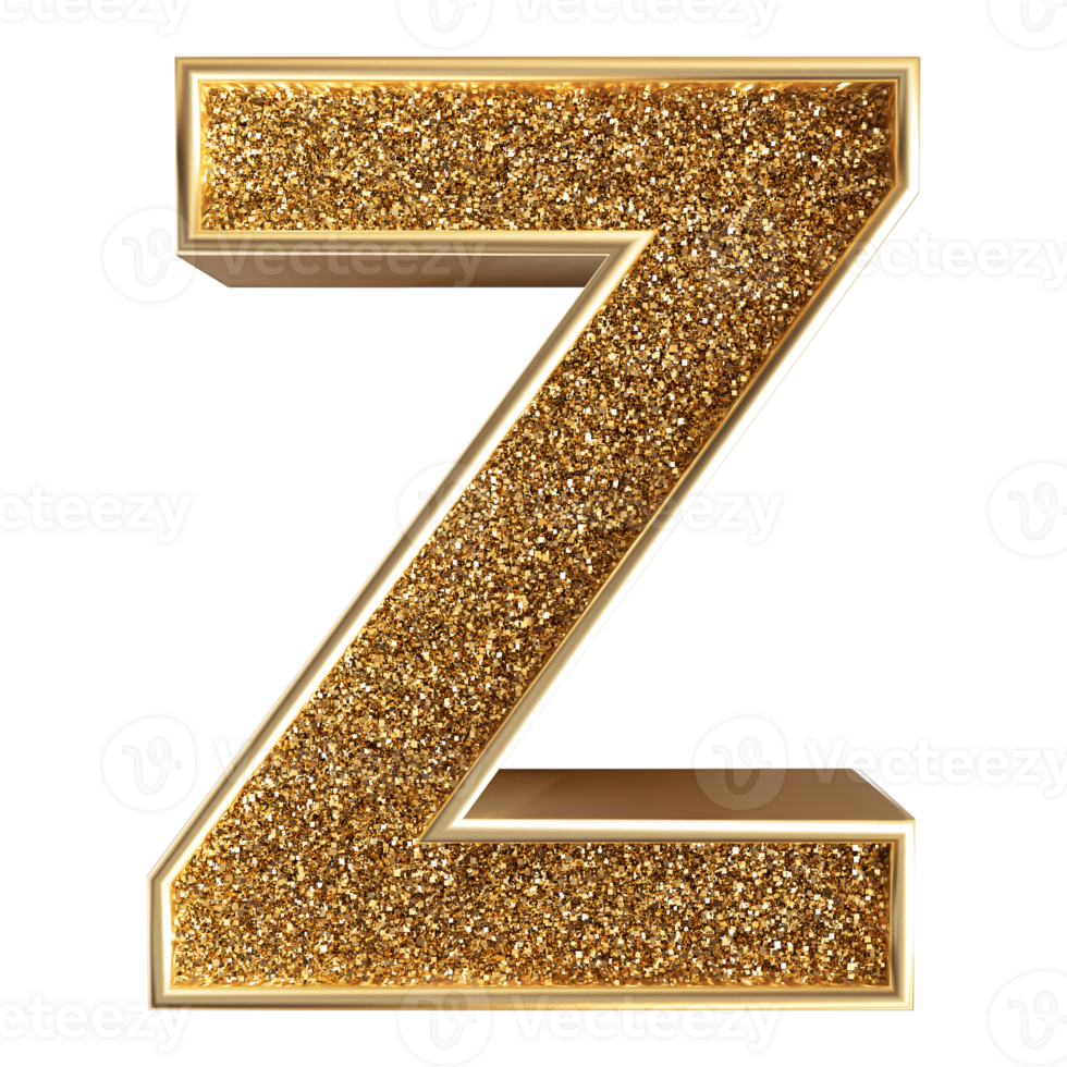 3D Font Letter Z uppercase png