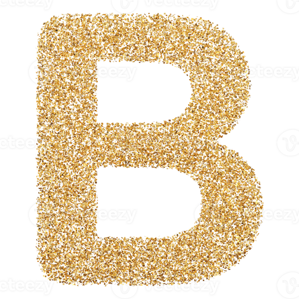 3D Font Letter B uppercase png