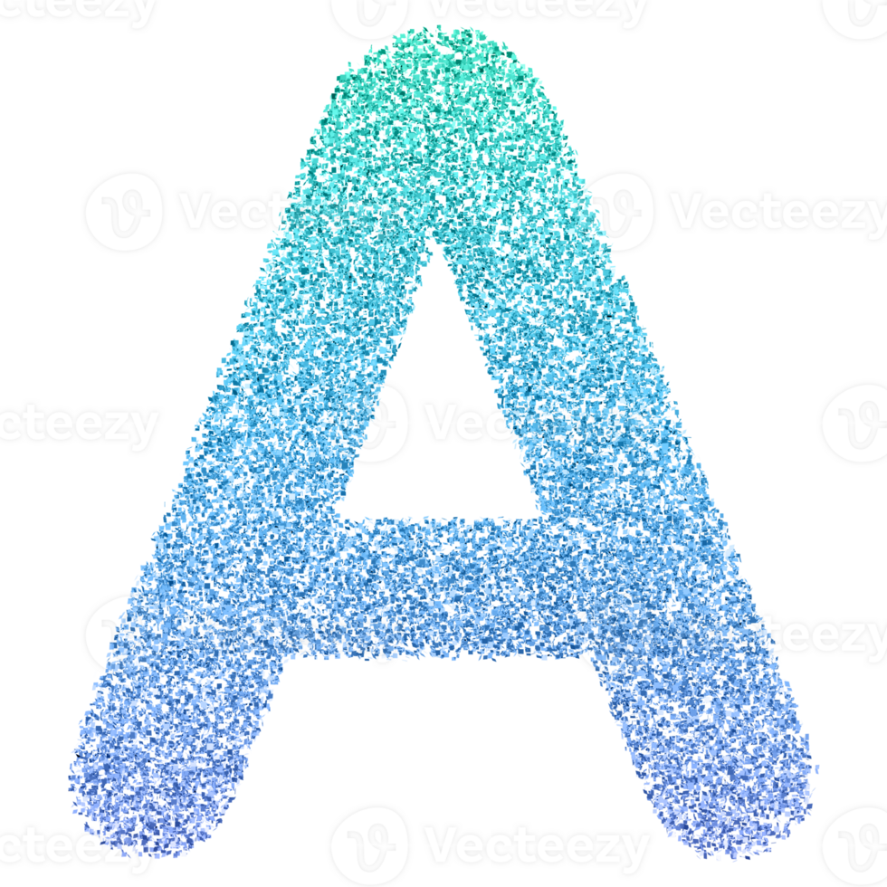 3D Font Letter A uppercase png