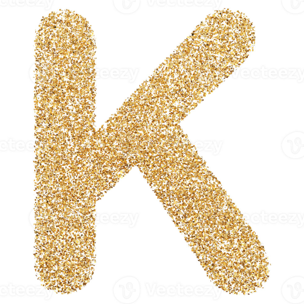 3D Font Letter K uppercase png
