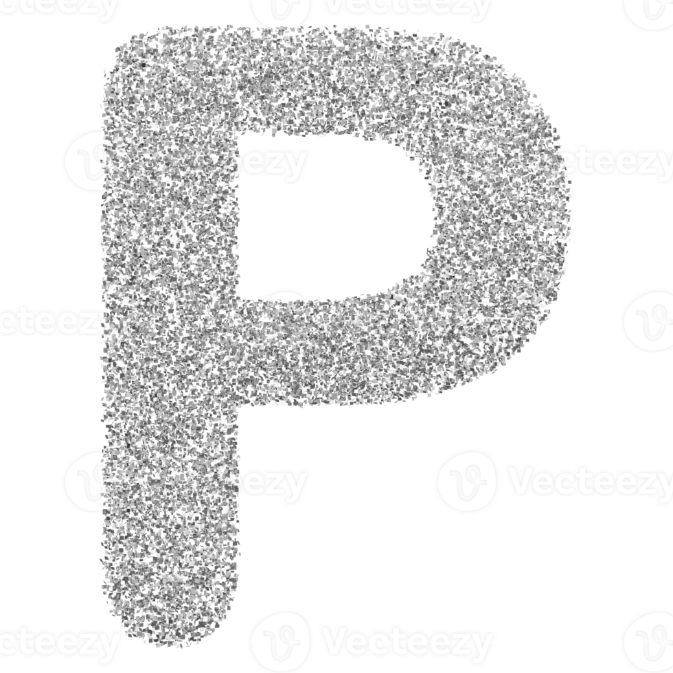 3D Font Letter P uppercase png