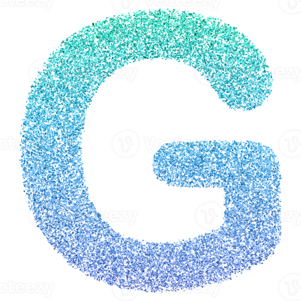 3D Font Letter G uppercase png
