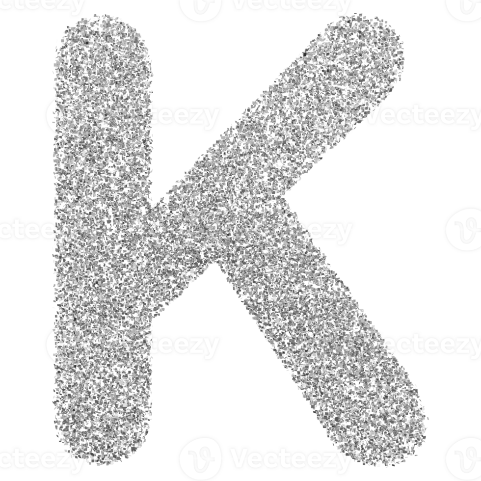 3D Font Letter K uppercase png
