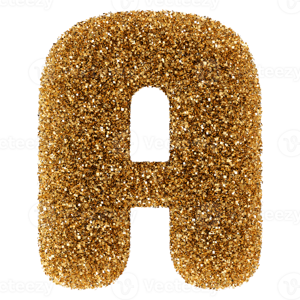 3D Font Letter A uppercase png