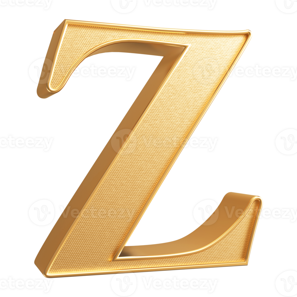 3D Font Letter Z uppercase png
