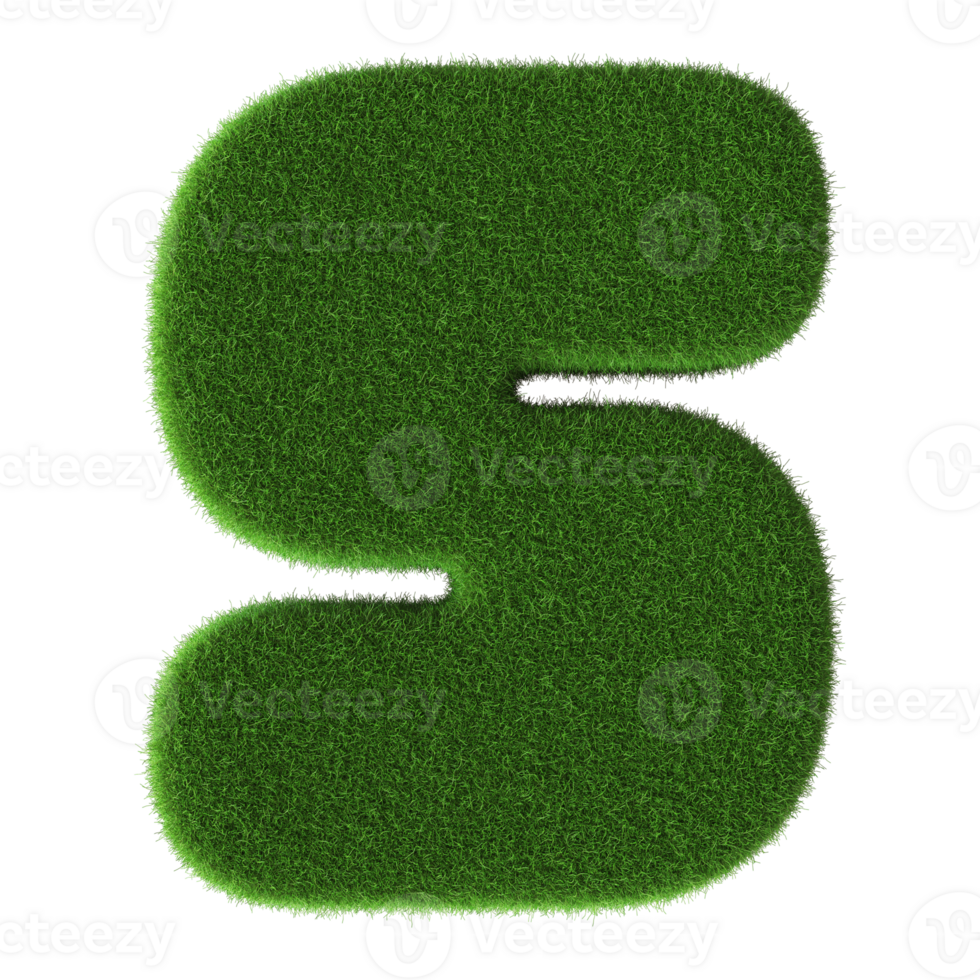 3D Font Letter S uppercase png