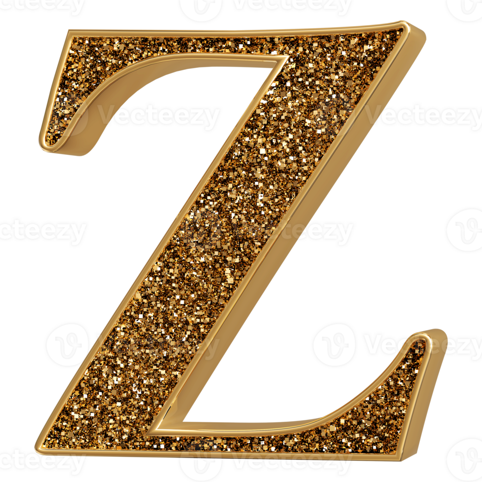 3D Font Letter Z uppercase png