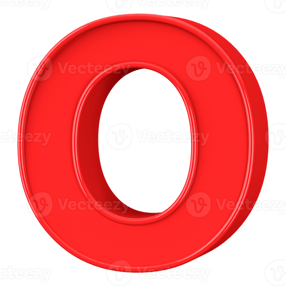 3d doopvont brief O hoofdletters png