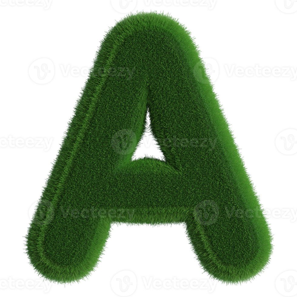 3D Font Letter A uppercase png