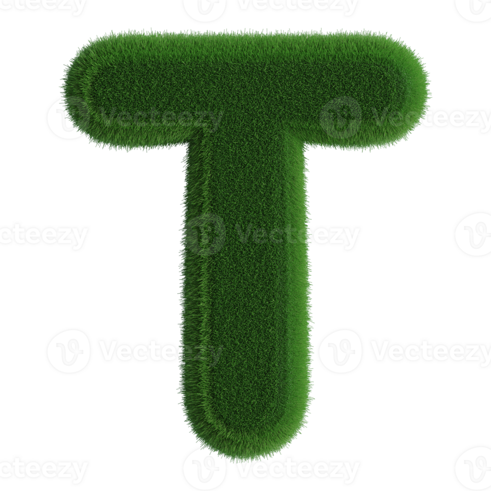 3D Font Letter T uppercase png