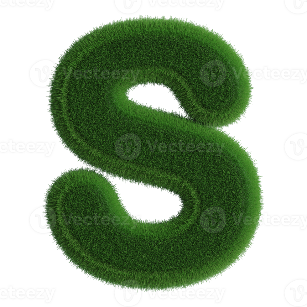 3D Font Letter S uppercase png