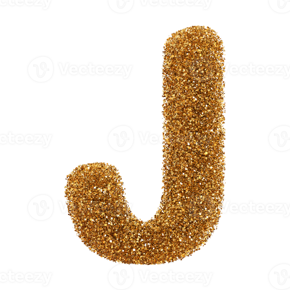 3D Font Letter J uppercase png