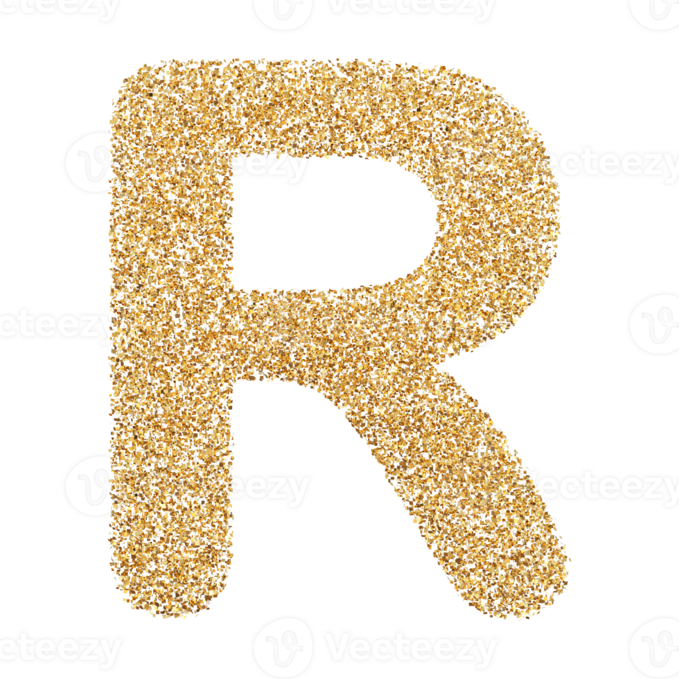 3D Font Letter R uppercase png