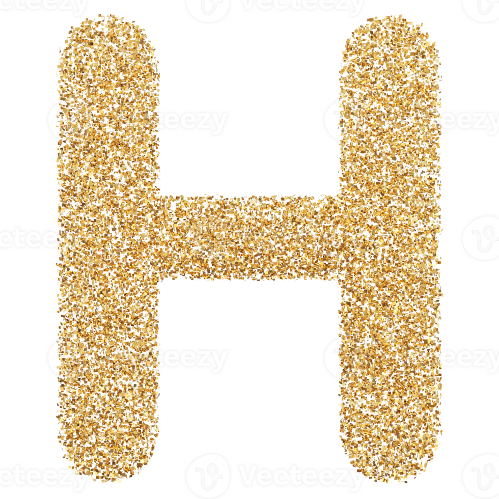 3D Font Letter H uppercase png