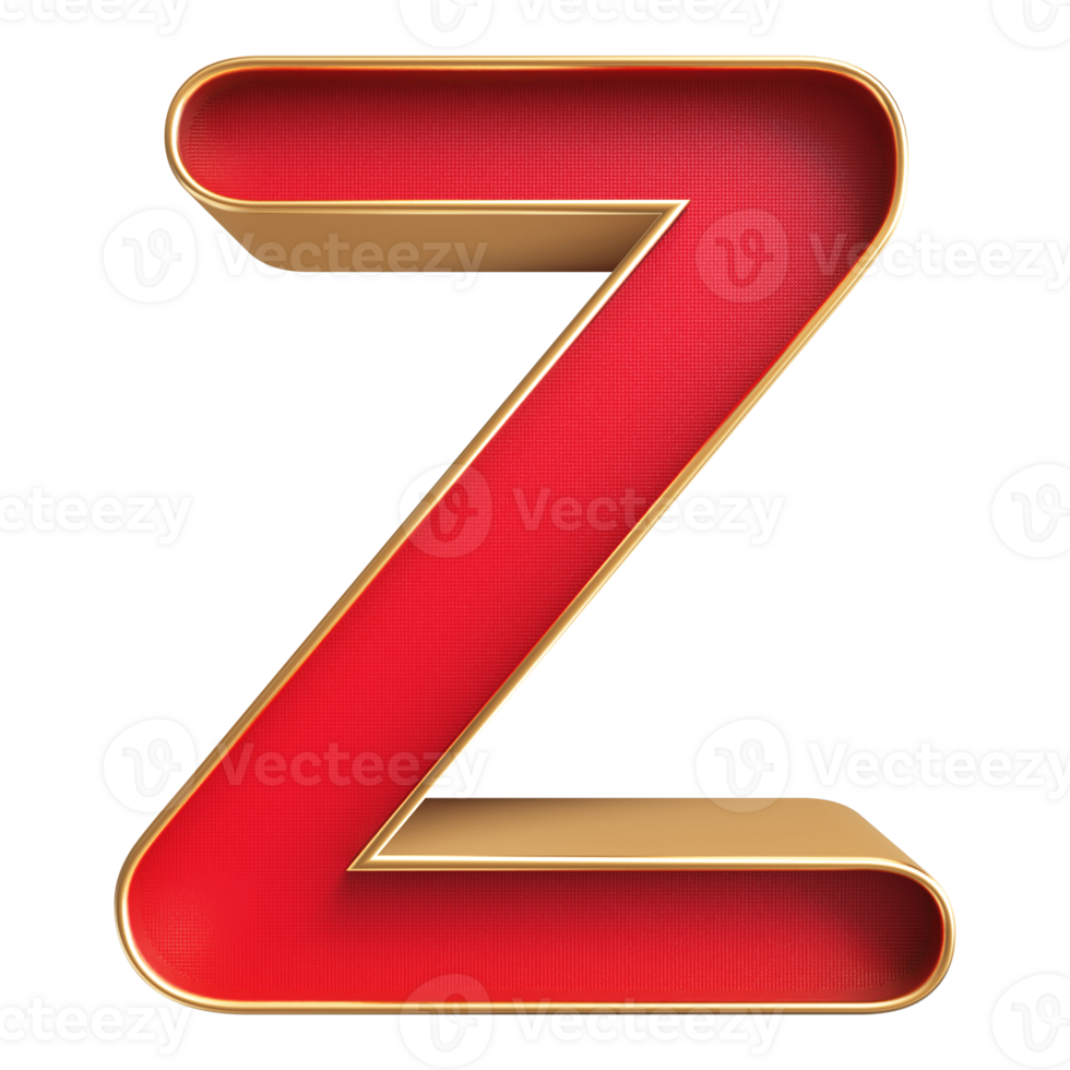 3D Font Letter Z uppercase png