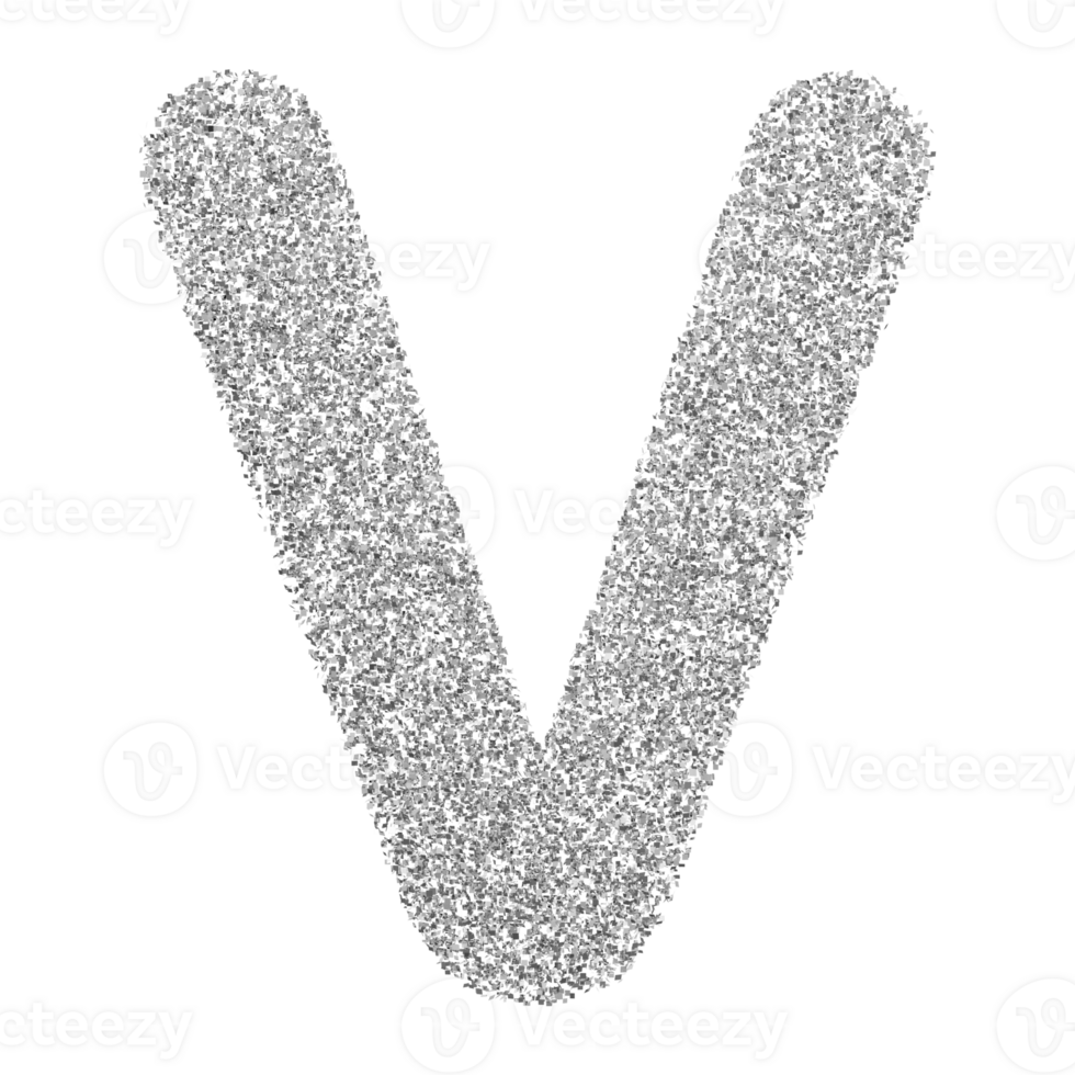 3D Font Letter V uppercase png