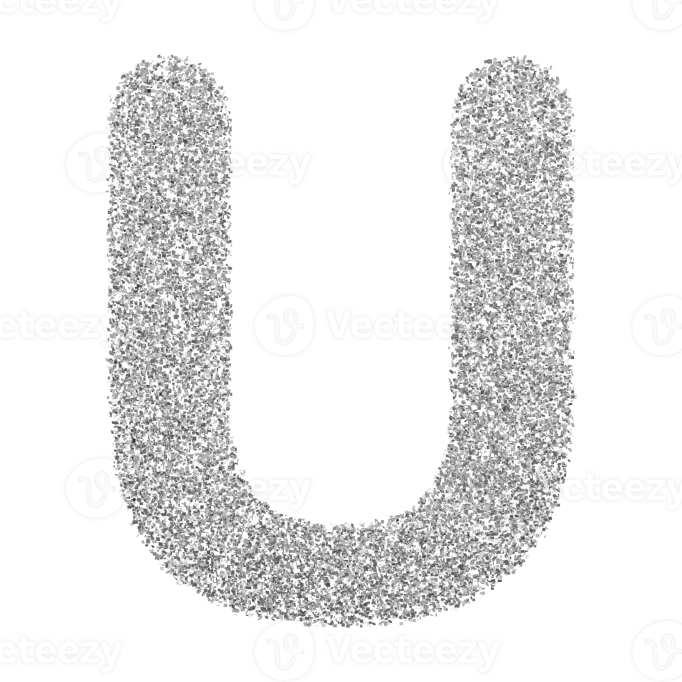 3D Font Letter U uppercase png