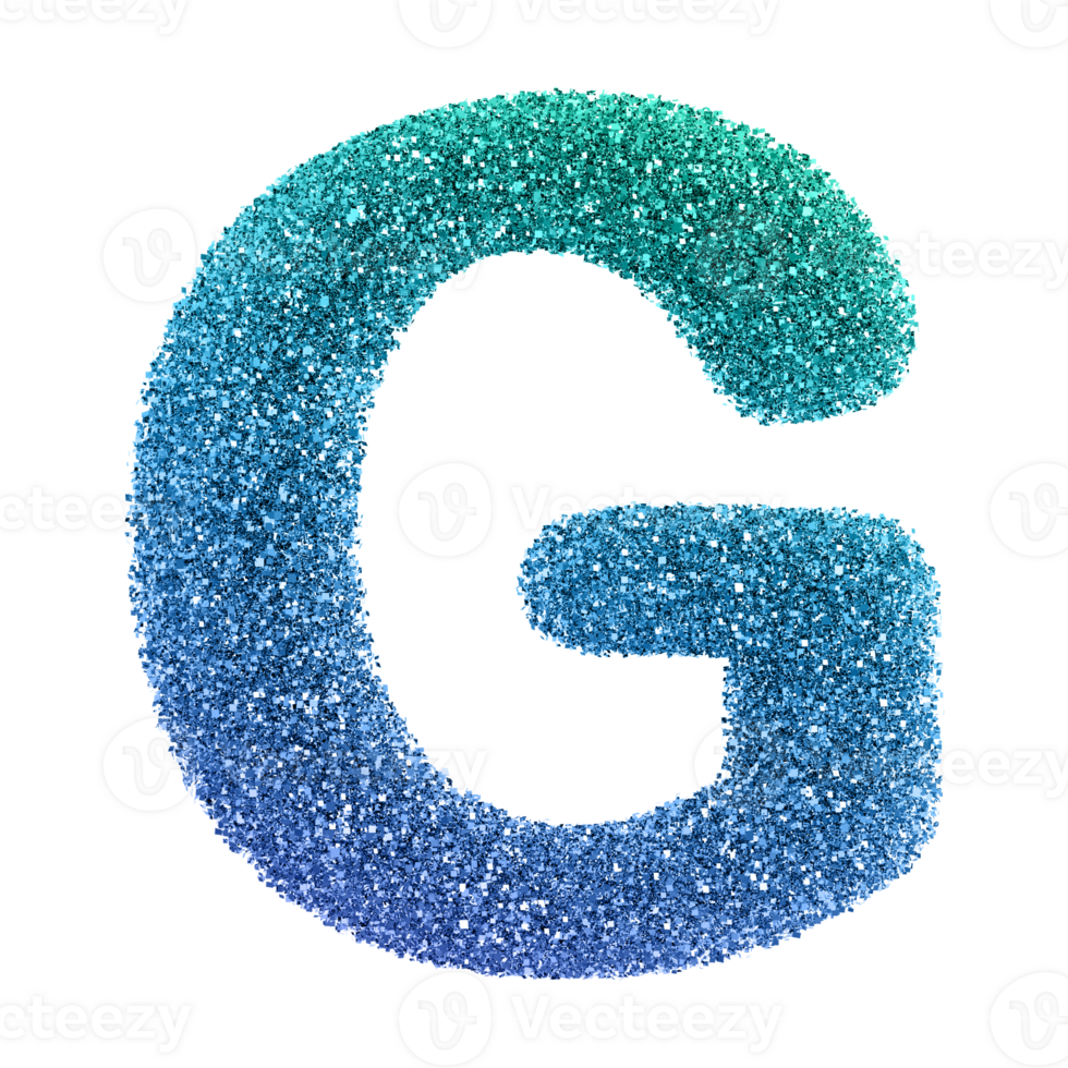 3D Font Letter G uppercase png