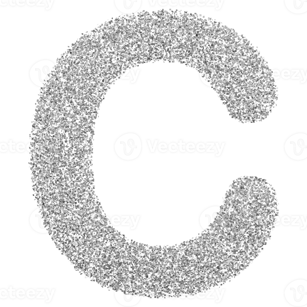 3D Font Letter C uppercase png