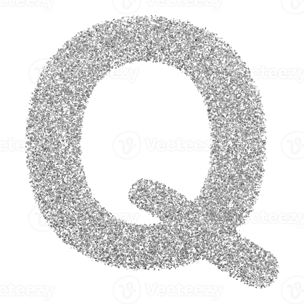 3D Font Letter Q uppercase png