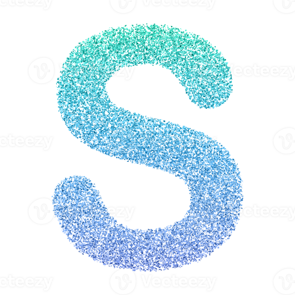 3D Font Letter S uppercase png