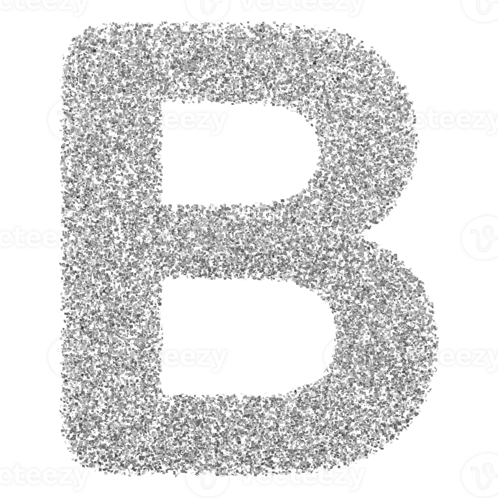 3D Font Letter B uppercase png