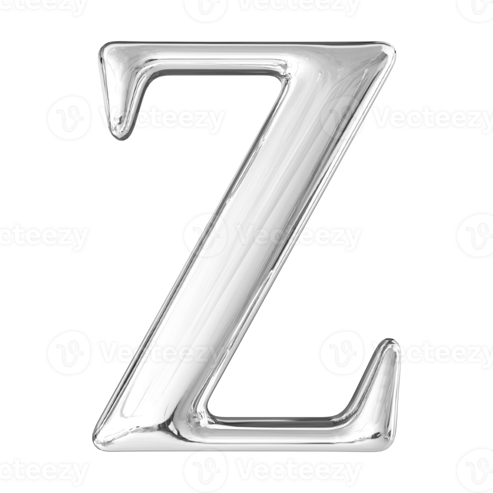 3D Font Letter Z uppercase png