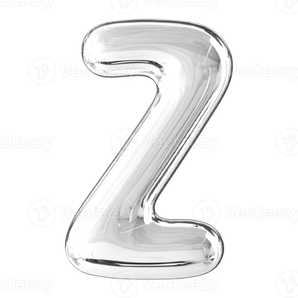 3D Font Letter Z uppercase png