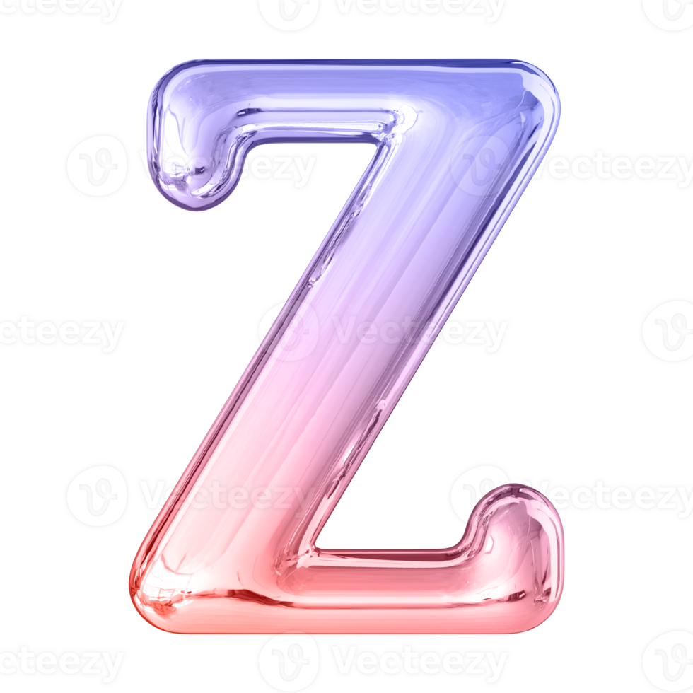 3D Font Letter Z uppercase png