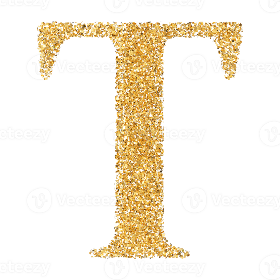 3D Font Letter T uppercase png