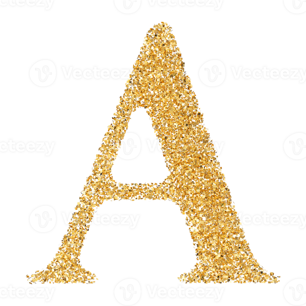 3D Font Letter A uppercase png