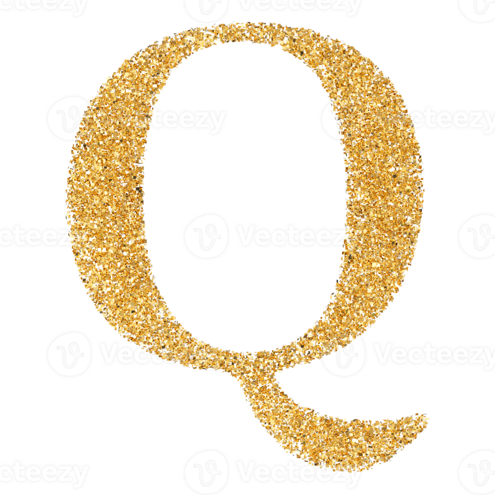 3D Font Letter Q uppercase png