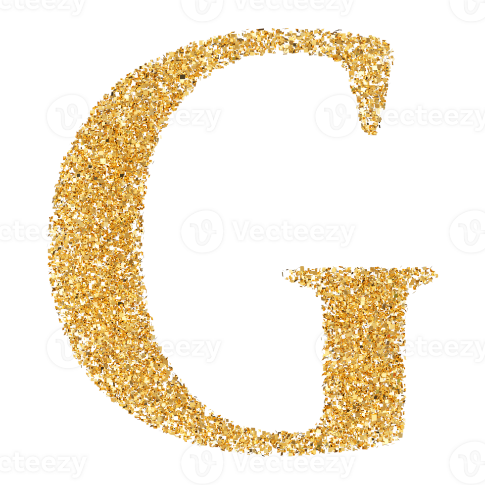 3D Font Letter G uppercase png