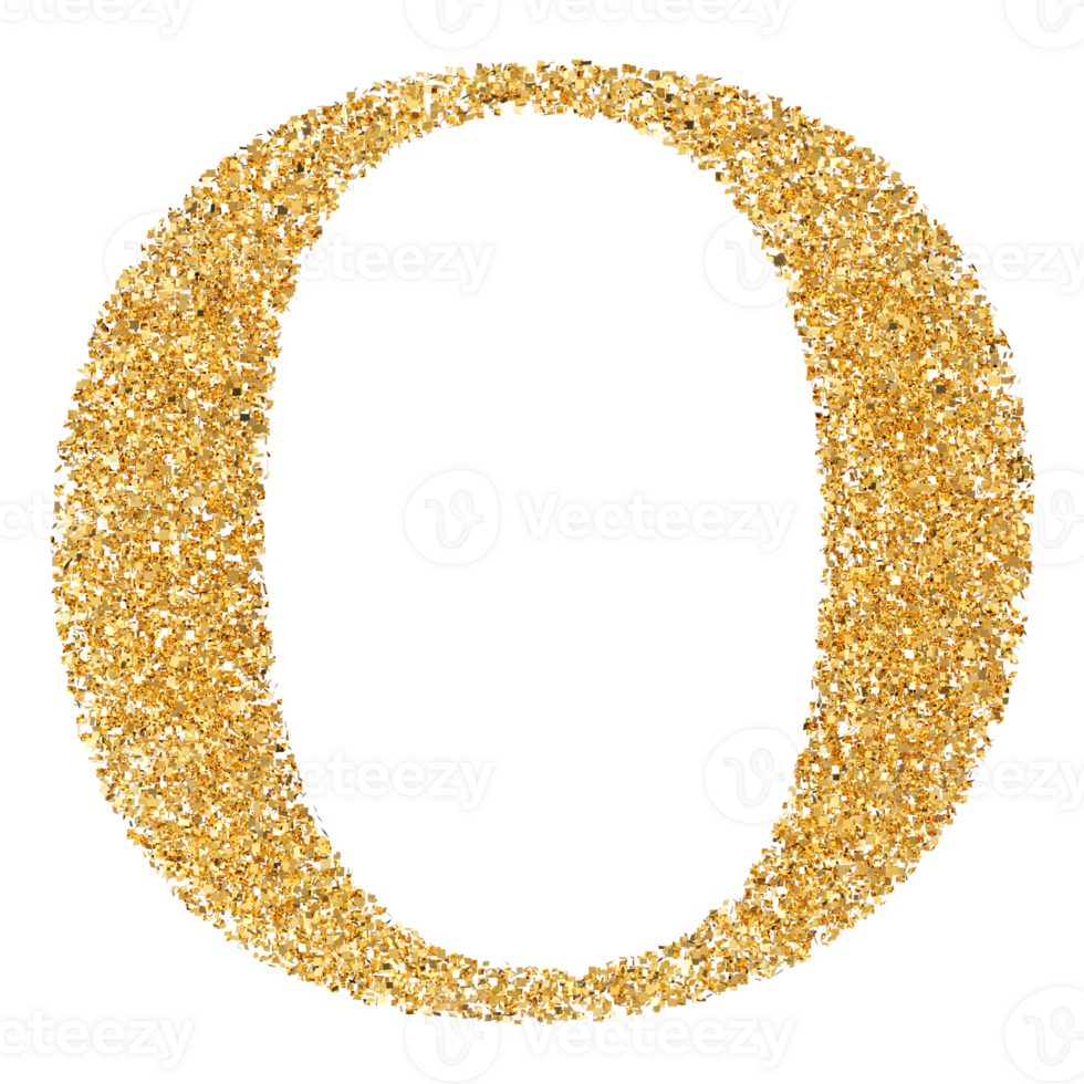 3D Font Letter O uppercase png