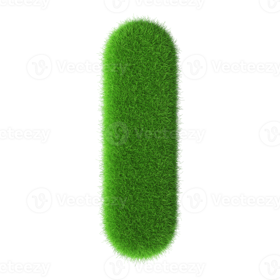 3D Font Letter I uppercase png