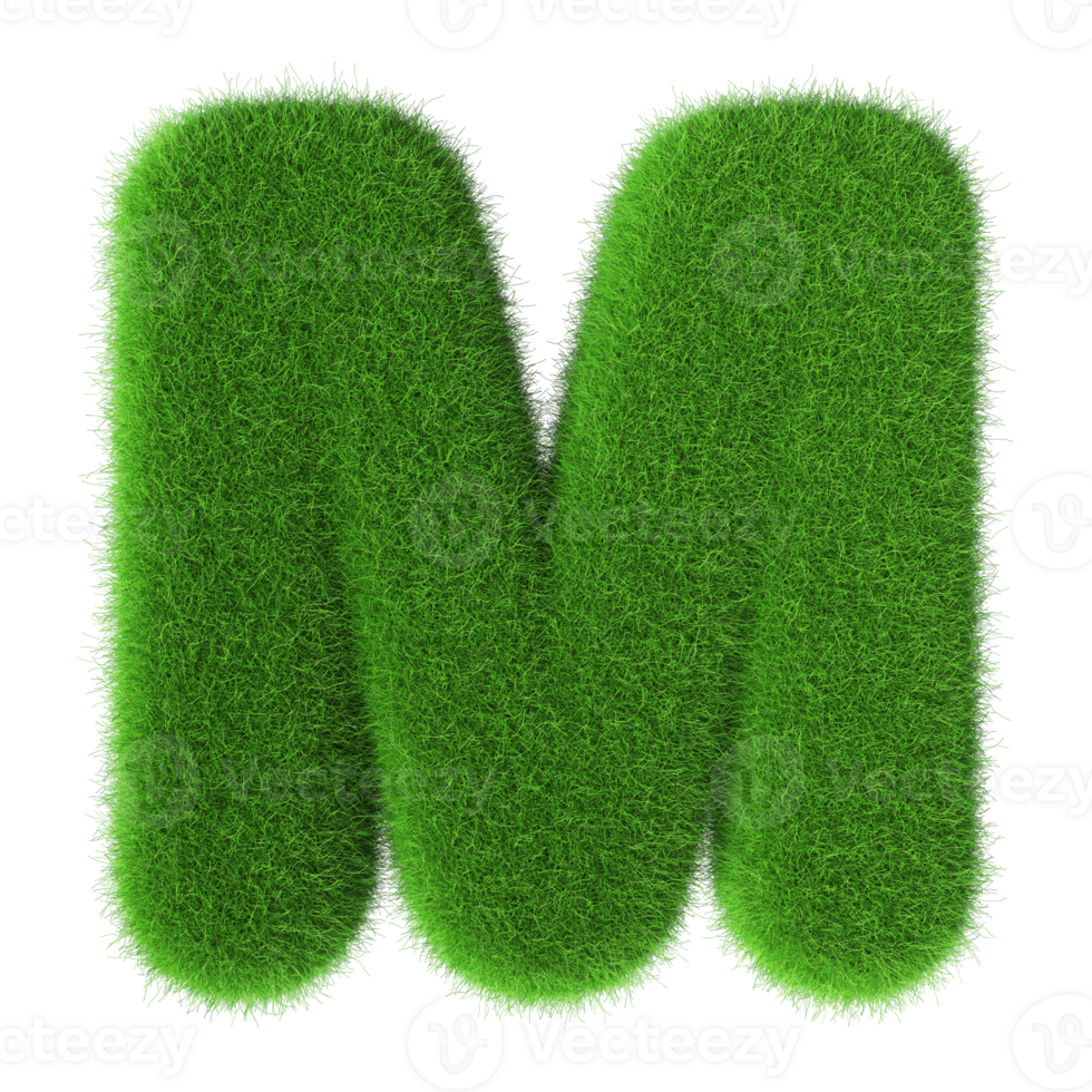 3D Font Letter M uppercase png