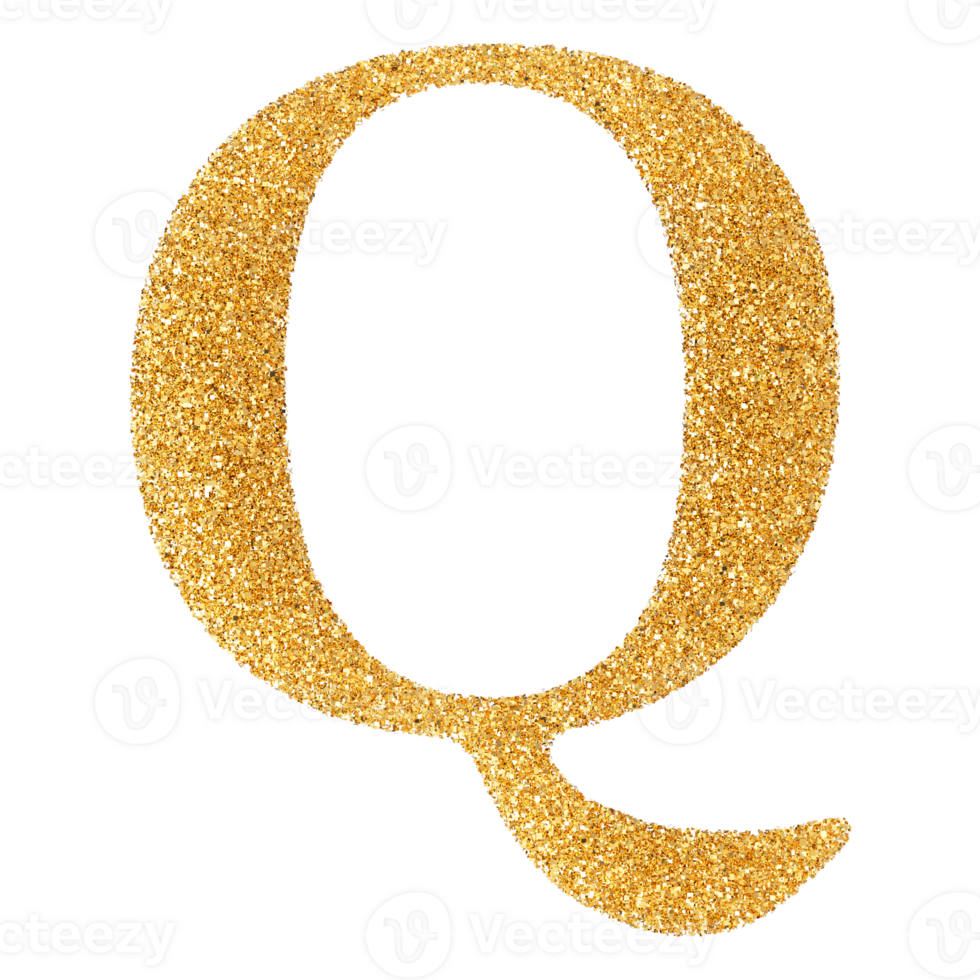 3D Font Letter Q uppercase png