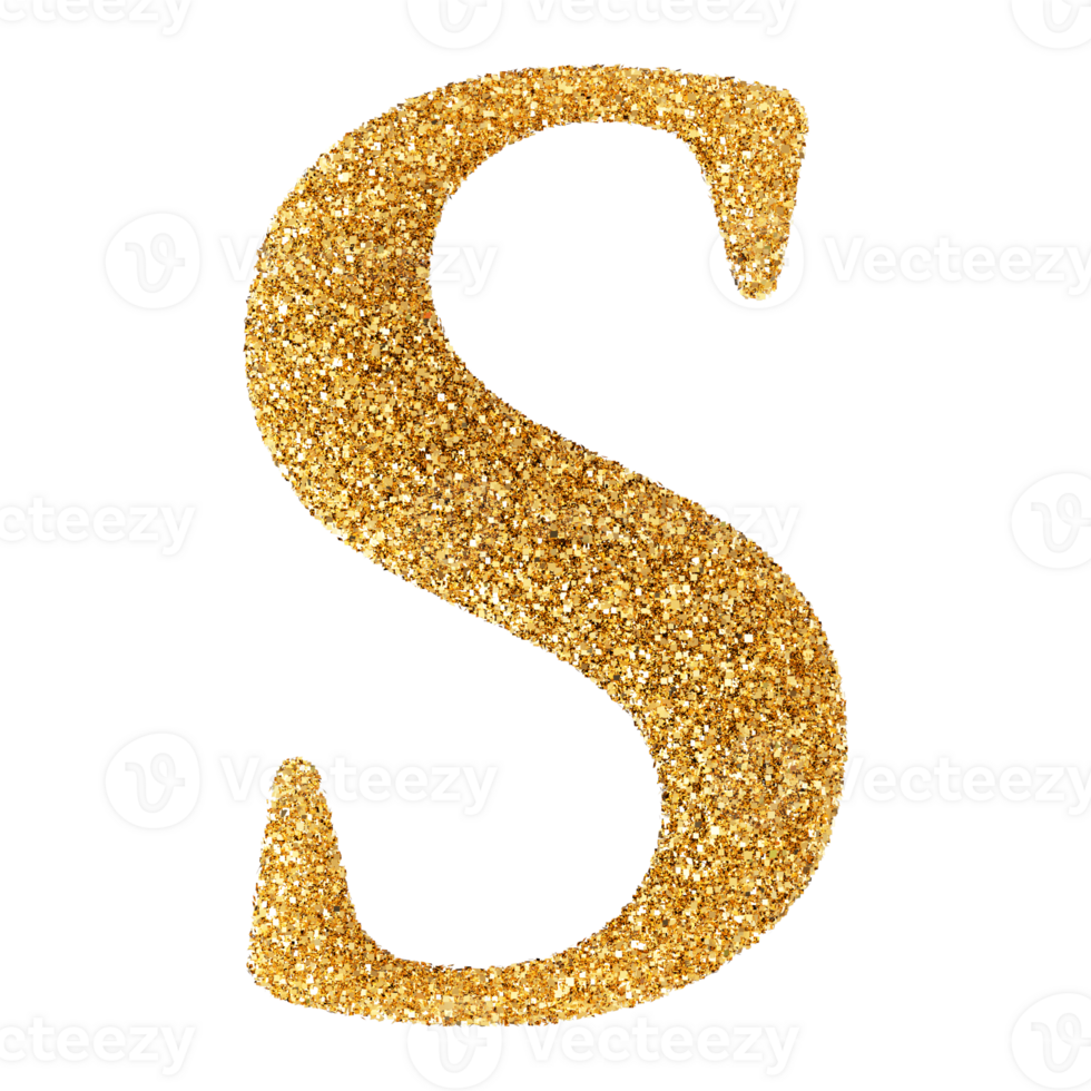 3D Font Letter S uppercase png