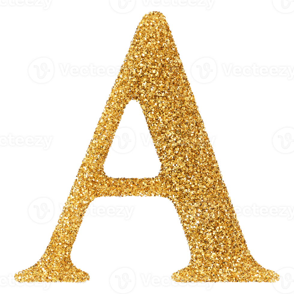 3D Font Letter A uppercase png