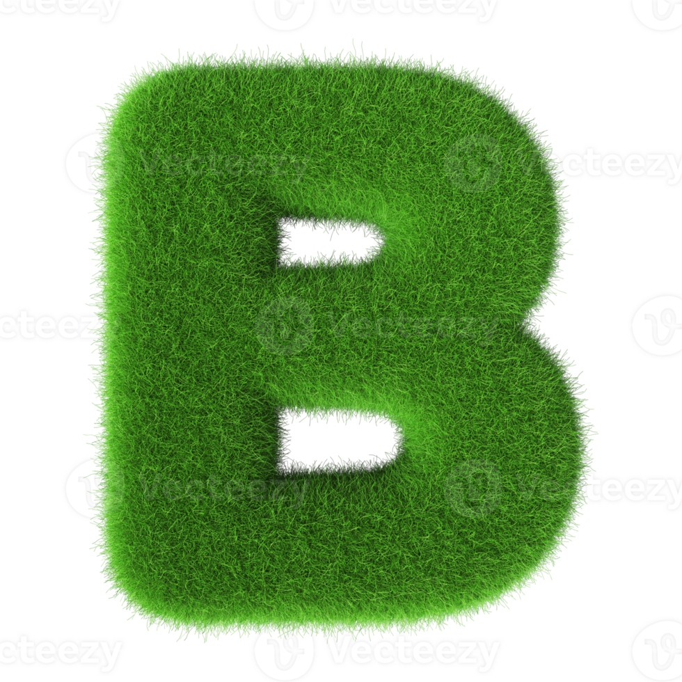 3D Font Letter B uppercase png