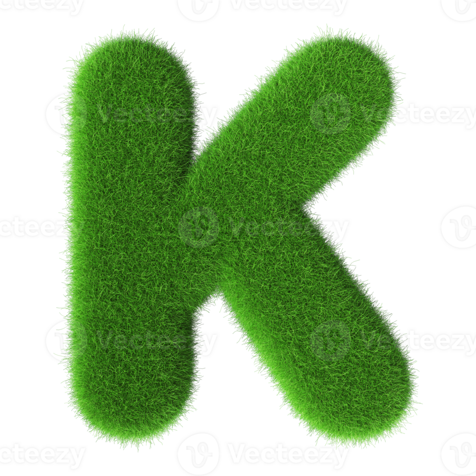 3D Font Letter K uppercase png