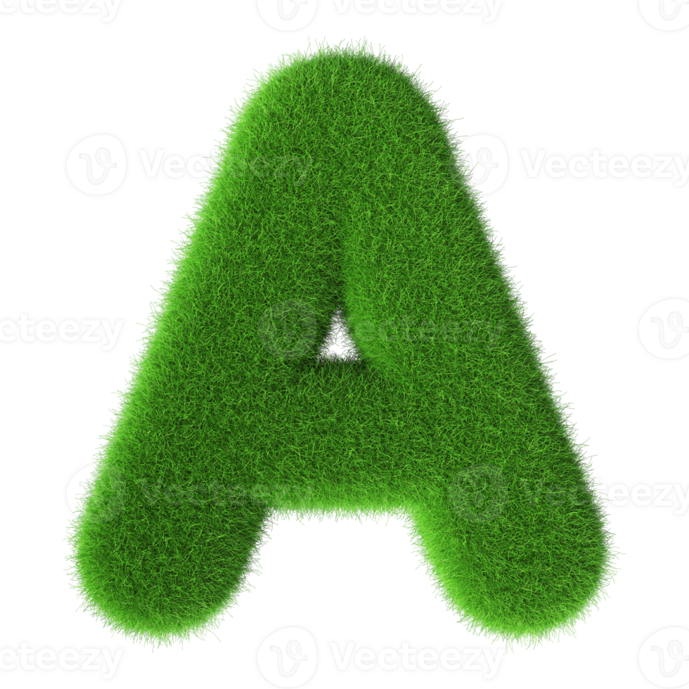 3D Font Letter A uppercase png