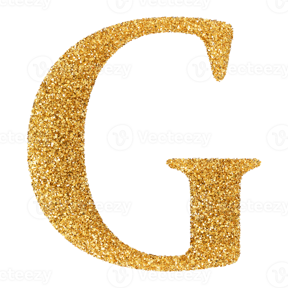 3D Font Letter G uppercase png