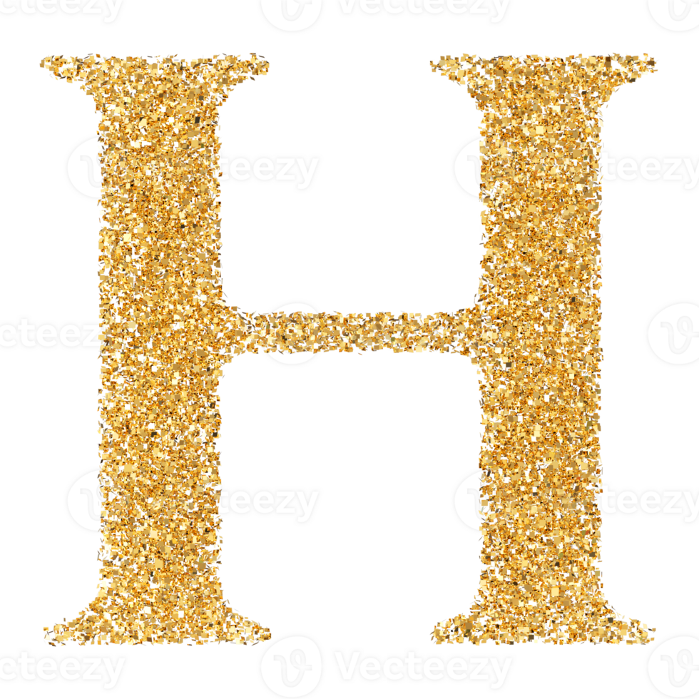 3D Font Letter H uppercase png