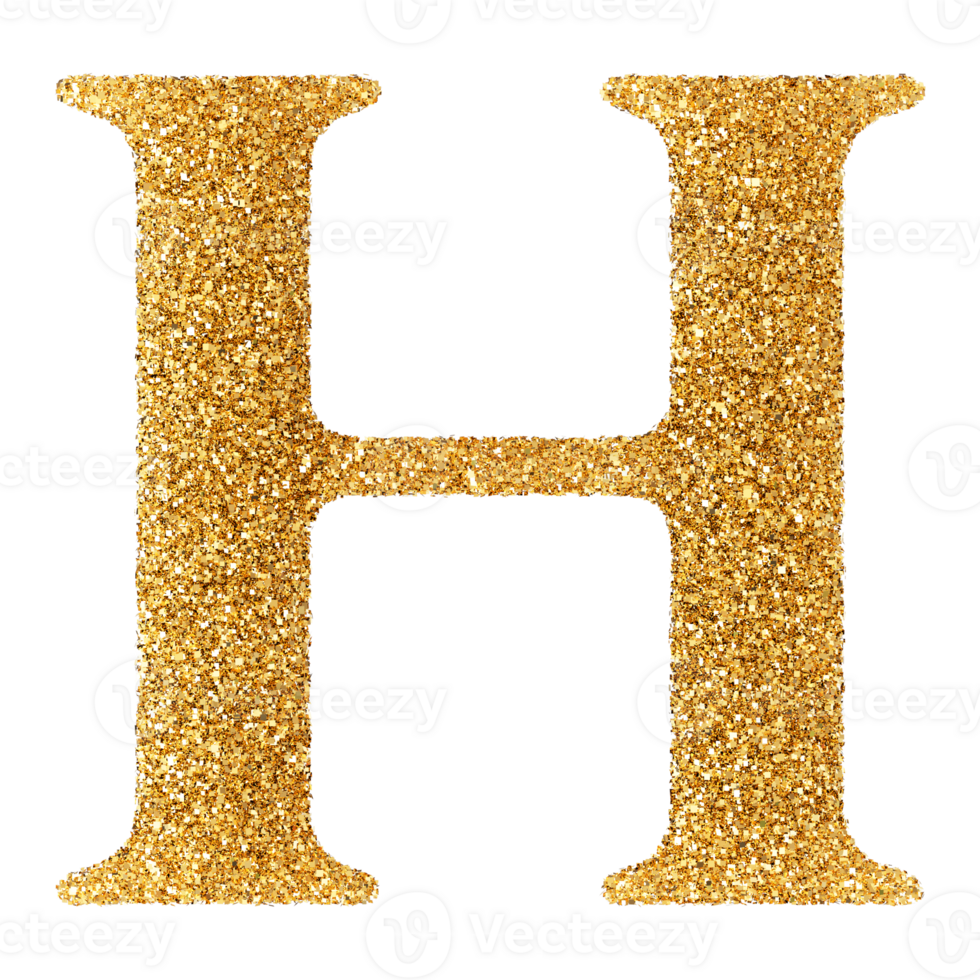 3D Font Letter H uppercase png