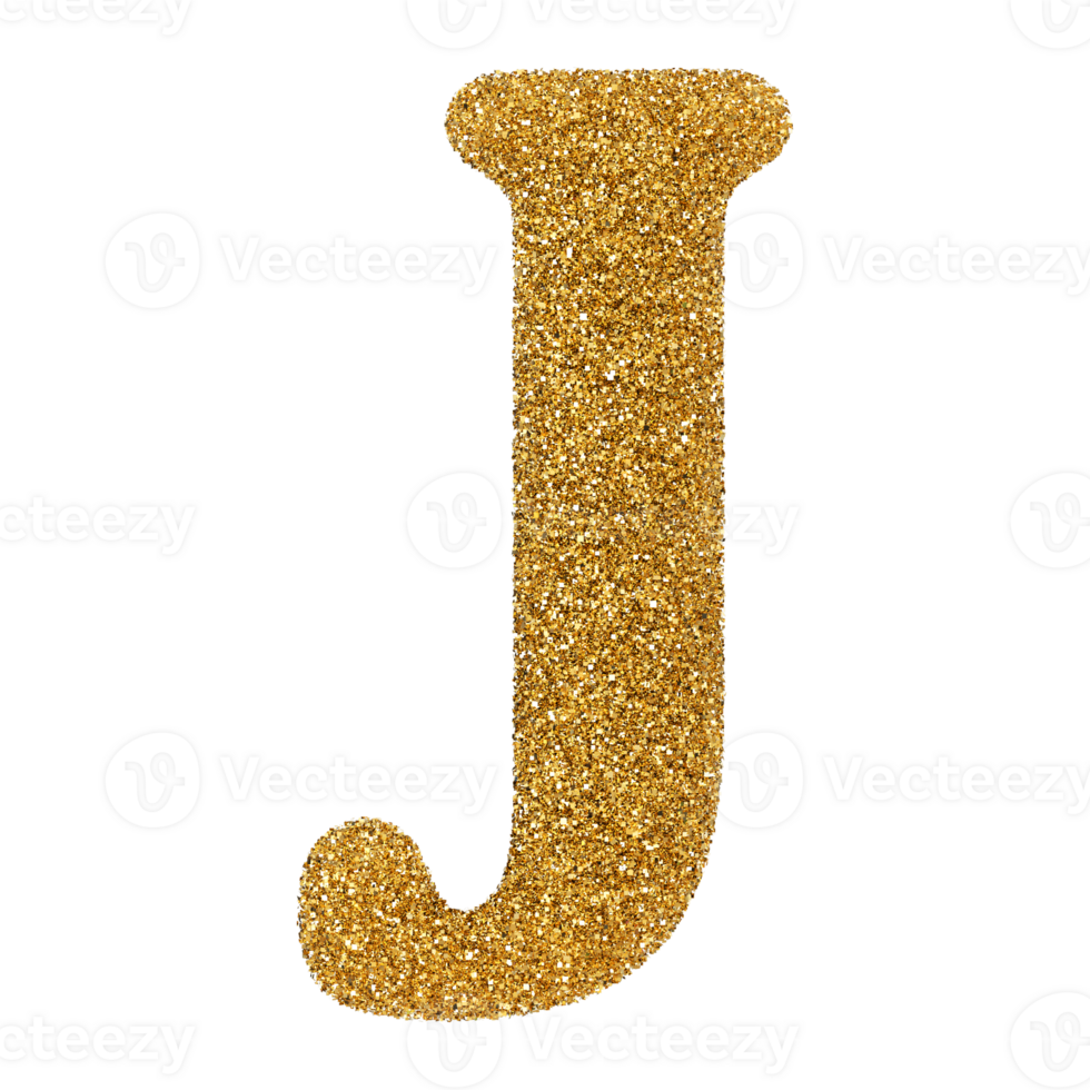 3D Font Letter J uppercase png