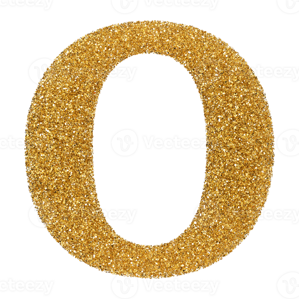 3D Font Letter O uppercase png