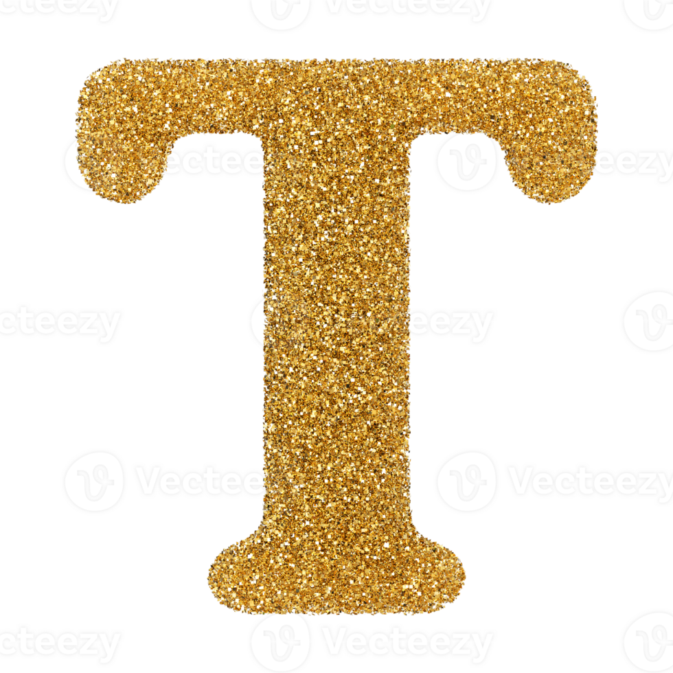 3D Font Letter T uppercase png